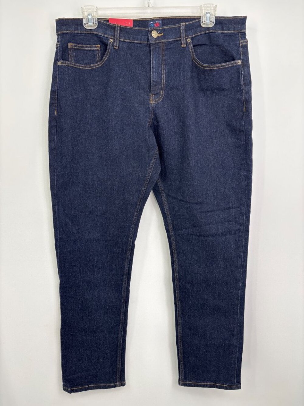 Perry Ellis America Mens Slim Fit Dark Wash Denim Jean 38X32 NEW